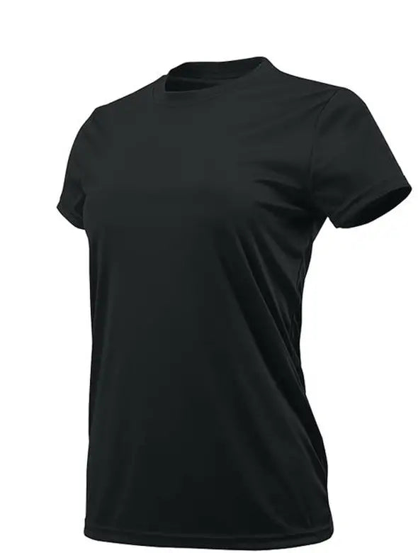 Women's Classic Black Crew Neck T-Shirt